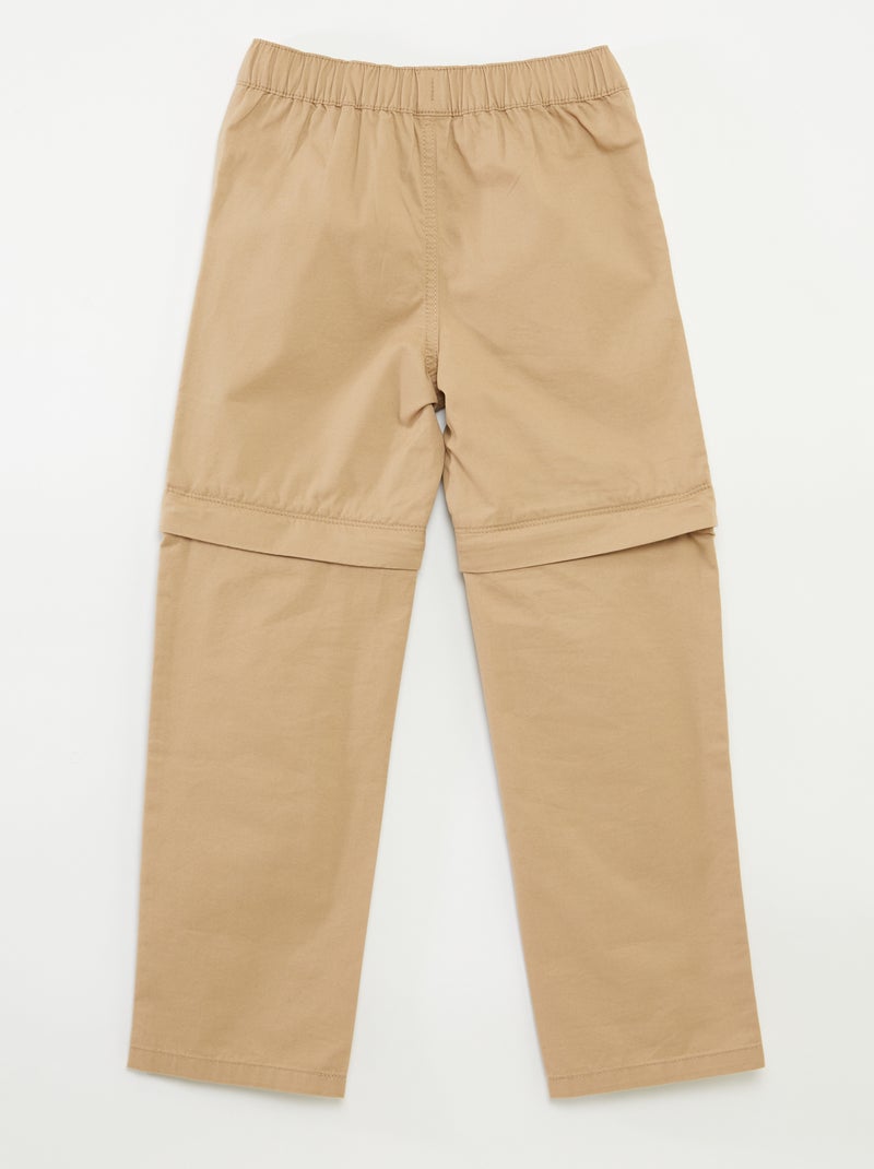 Pantalon 2 en 1 - collection facile à enfiler Beige - Kiabi
