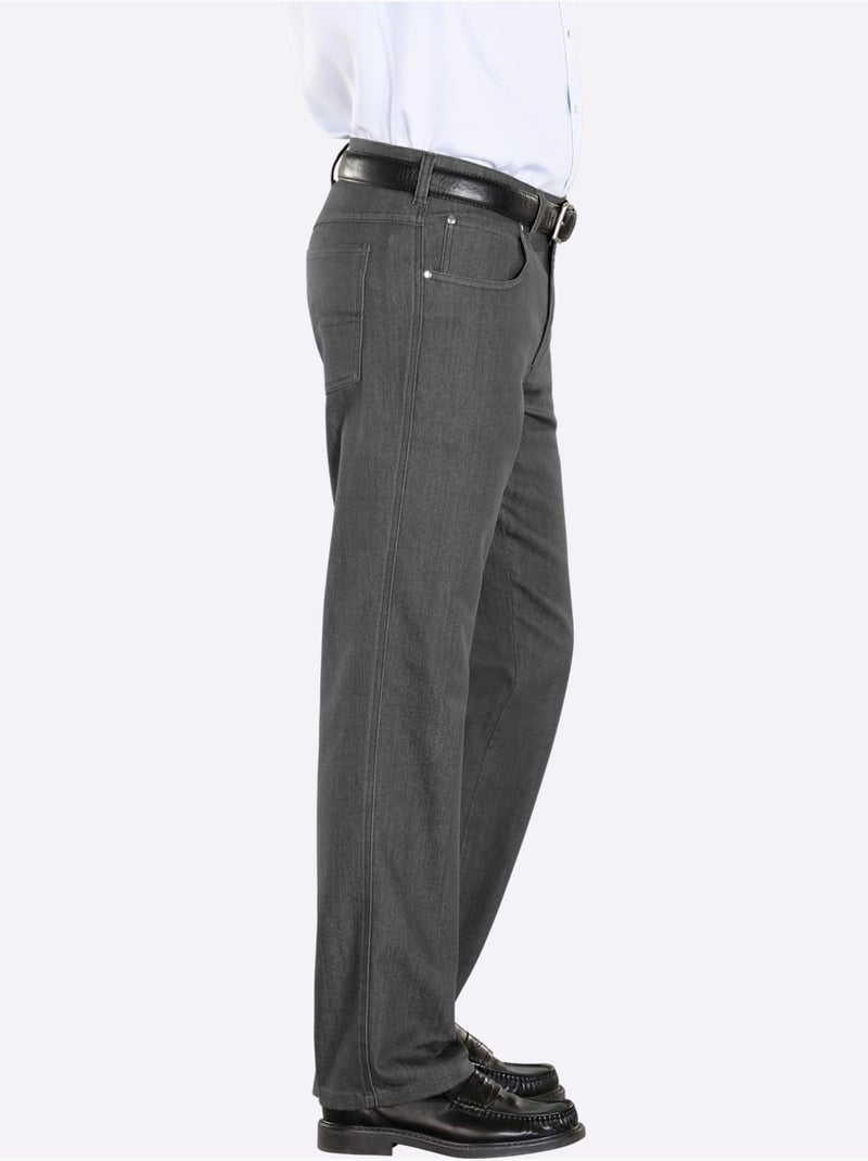 Pantalon 2 En 1 Coupe 5 Poches - Taille Standard - Moda Vilona gris anthracite - Kiabi