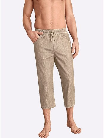 Pantalon 3/4 Ceinture élastique Confortable - Taille Standard - Moda Vilona