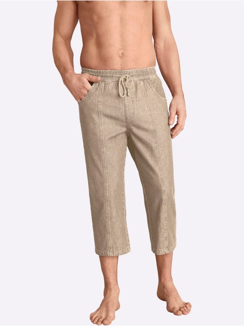 Pantalon 3/4 Ceinture élastique Confortable - Taille Standard - Moda Vilona - Kiabi Pantalon 3/4 Ceinture élastique Confortable - Taille Standard - Moda Vilona - Kiabi