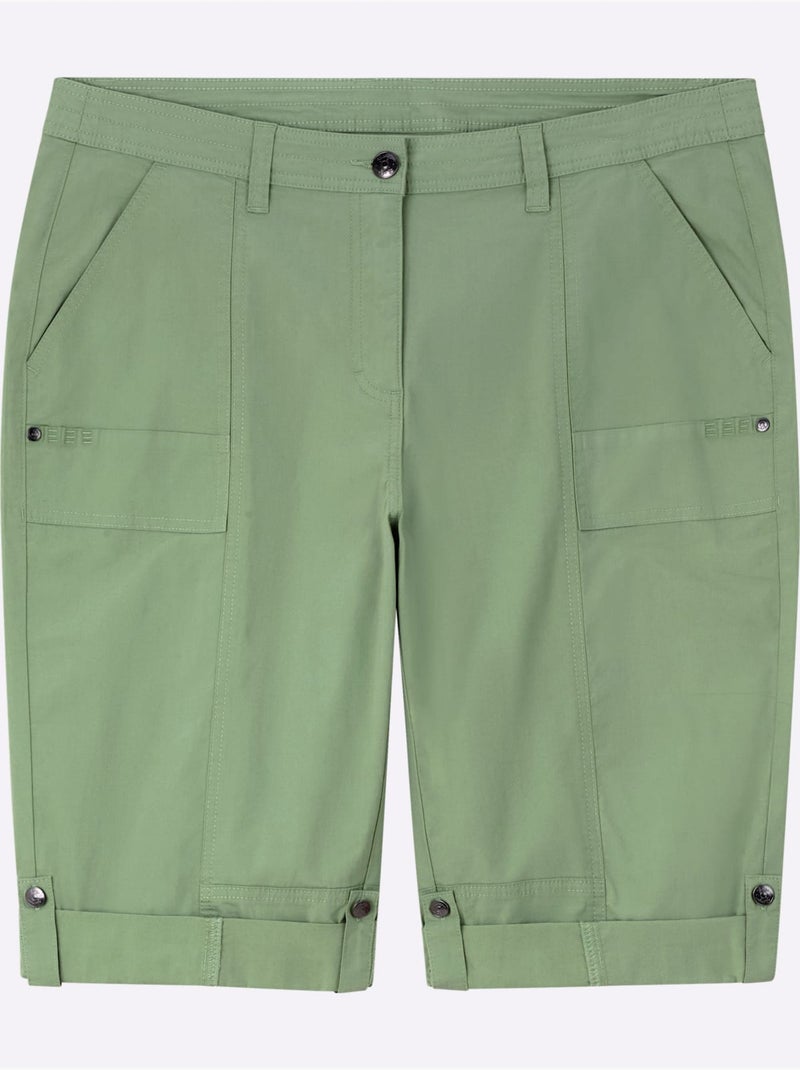 Pantalon 3/4 Retroussable - Taille Standard - Sheego Vert eucalyptus - Kiabi