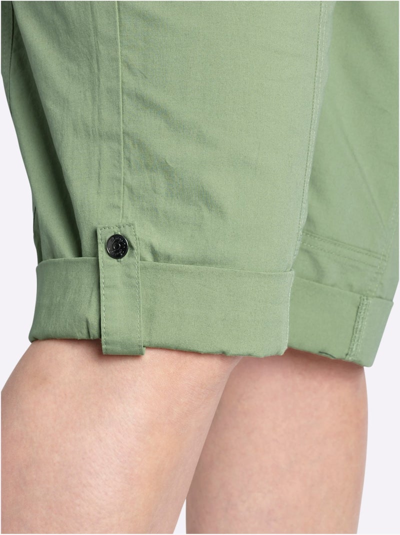 Pantalon 3/4 Retroussable - Taille Standard - Sheego Vert eucalyptus - Kiabi