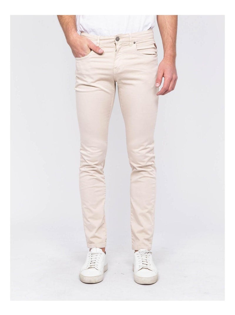 Pantalon 5 poches CADOLY Beige - Kiabi