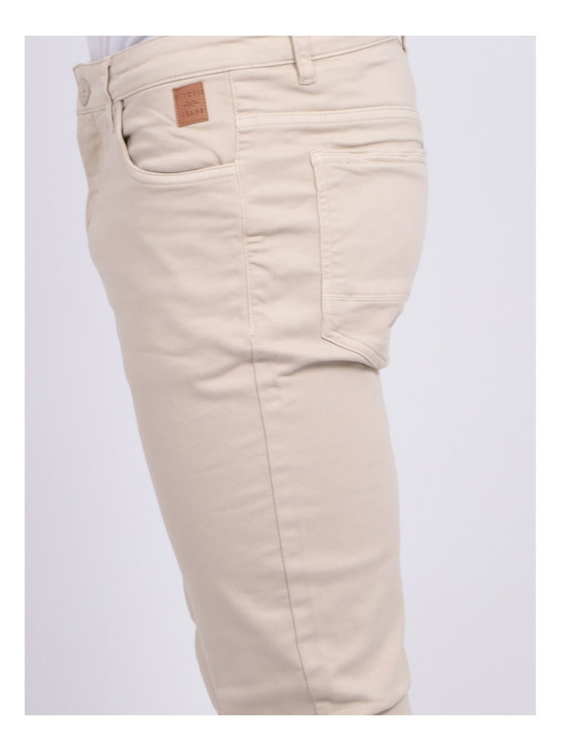 Pantalon 5 poches CANDELO Beige - Kiabi
