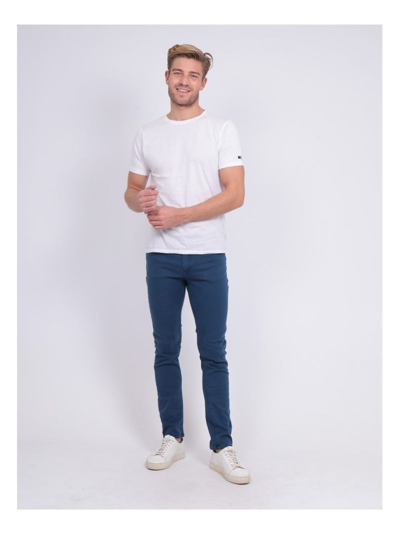 Pantalon 5 poches CANDELO Bleu roi - Kiabi