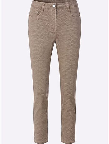 Pantalon imprimé à la coupe classique et aux détails raffinés - Taille standard - Witt