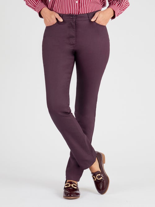 Pantalon 5 poches enduit - Damart - Kiabi