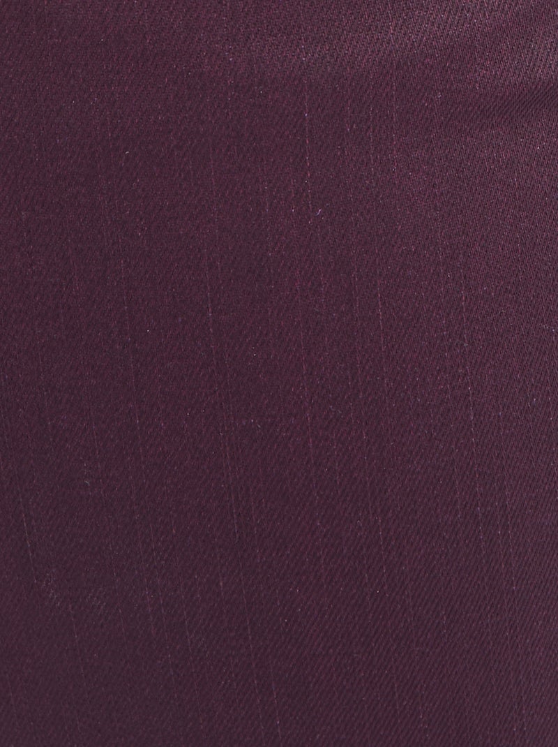 Pantalon 5 poches enduit - Damart Rouge - Kiabi