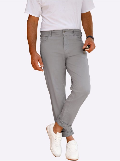 Pantalon 5 Poches Finition De L'ourlet Tendance - Taille Moyenne - Witt - Kiabi