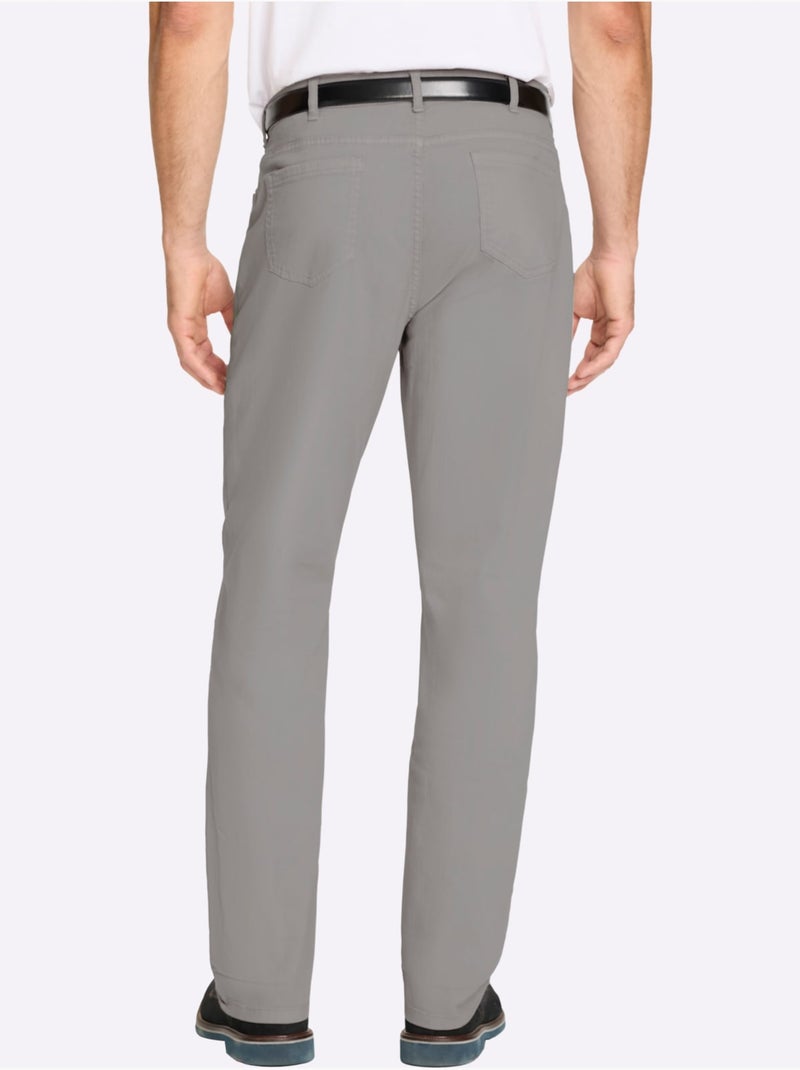 Pantalon 5 Poches Finition De L'ourlet Tendance - Taille Standard - Witt Gris foncé - Kiabi