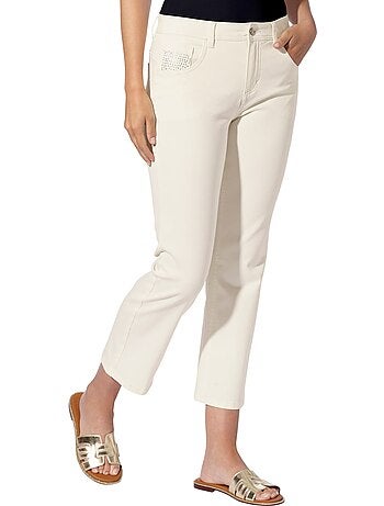 Pantalon 5 Poches Jolies Pierres Brillantes Fantaisie - Taille Standard - helline