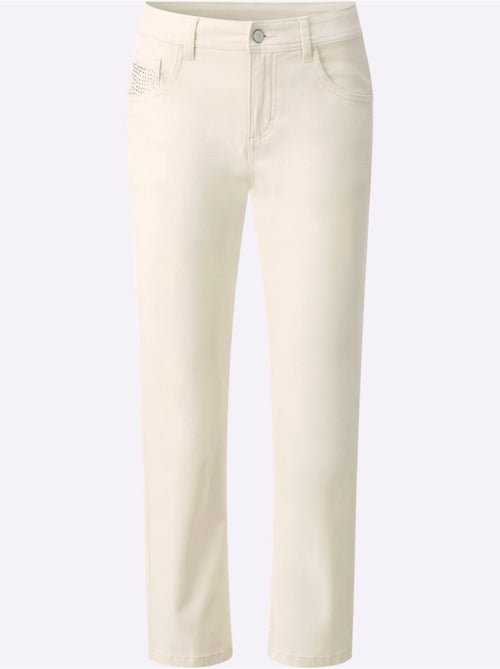 Pantalon 5 Poches Jolies Pierres Brillantes Fantaisie - Taille Standard - helline - Kiabi