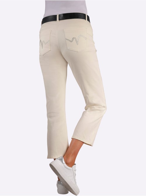 Pantalon 5 Poches Jolies Pierres Brillantes Fantaisie - Taille Standard - helline - Kiabi