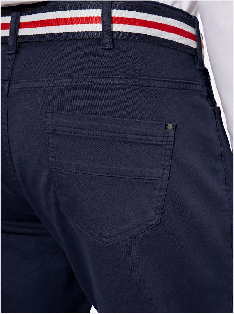 Pantalon 5 Poches Qualité Twill - Taille Standard - Moda Vilona Bleu marine - Kiabi