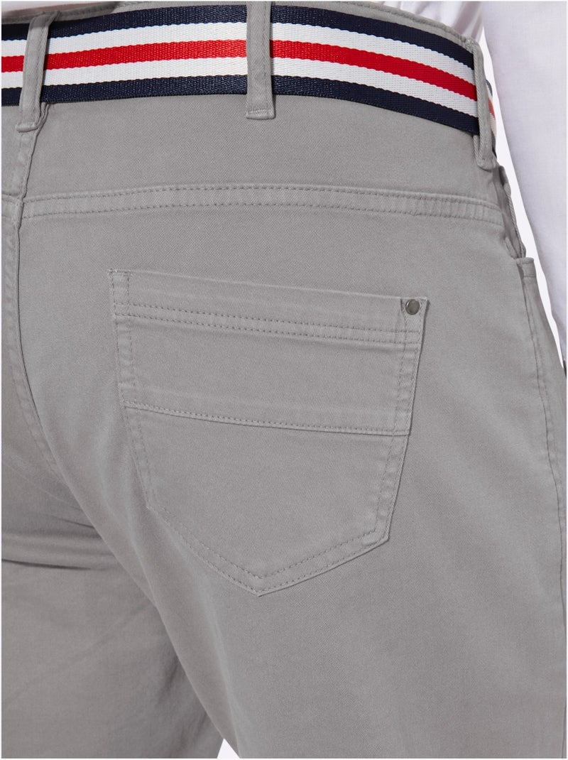 Pantalon 5 Poches Qualité Twill - Taille Standard - Moda Vilona Gris - Kiabi
