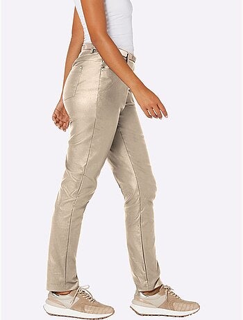 Pantalon 5 poches qualité viscose extensible souple - taille courte - helline