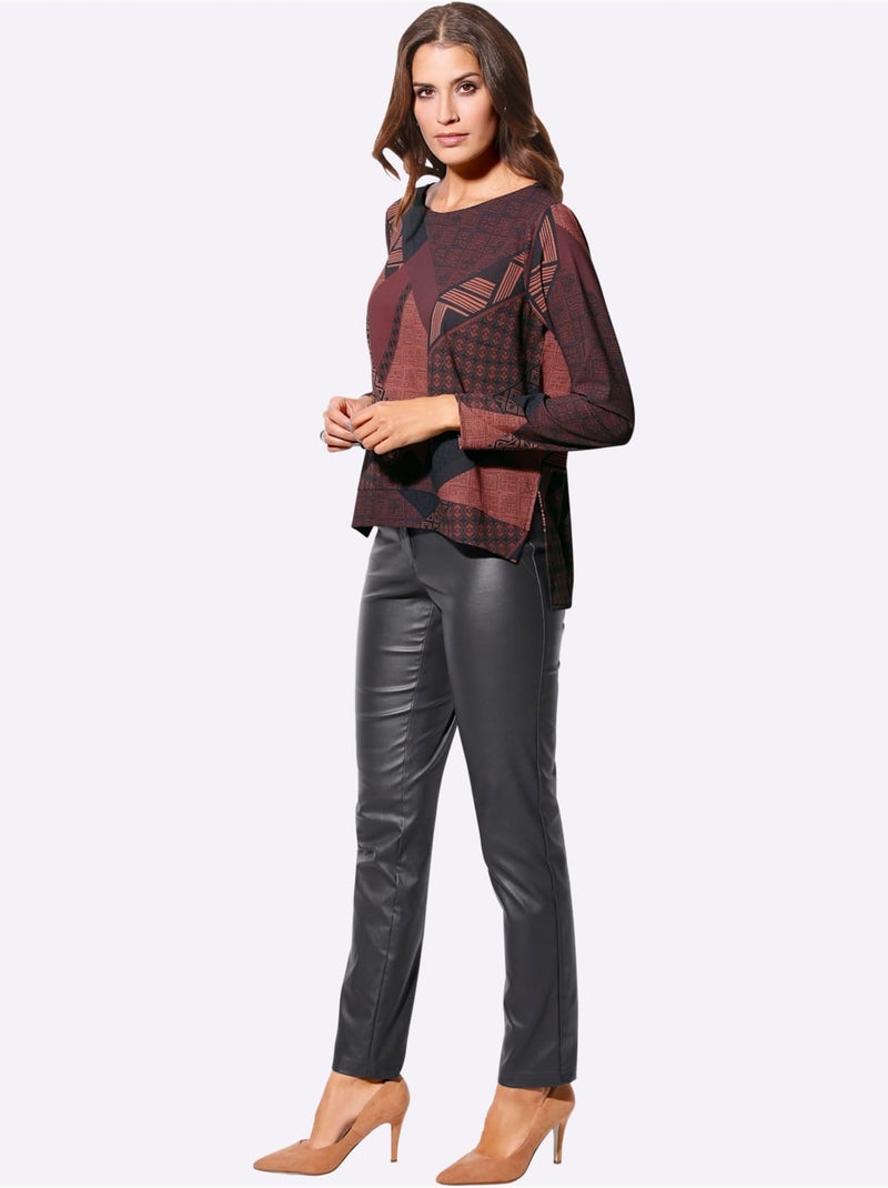 Pantalon 5 poches qualité viscose extensible souple - taille courte - helline gris anthracite - Kiabi