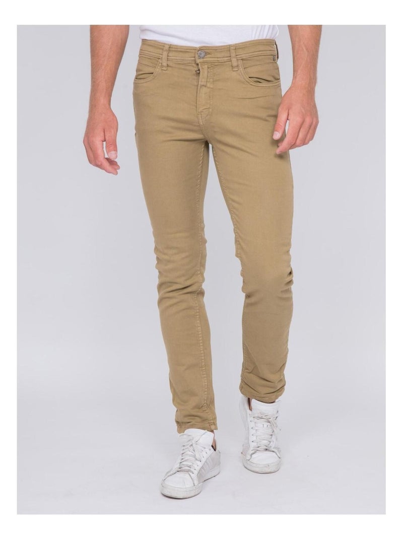 Pantalon 5 poches VAAS Beige - Kiabi