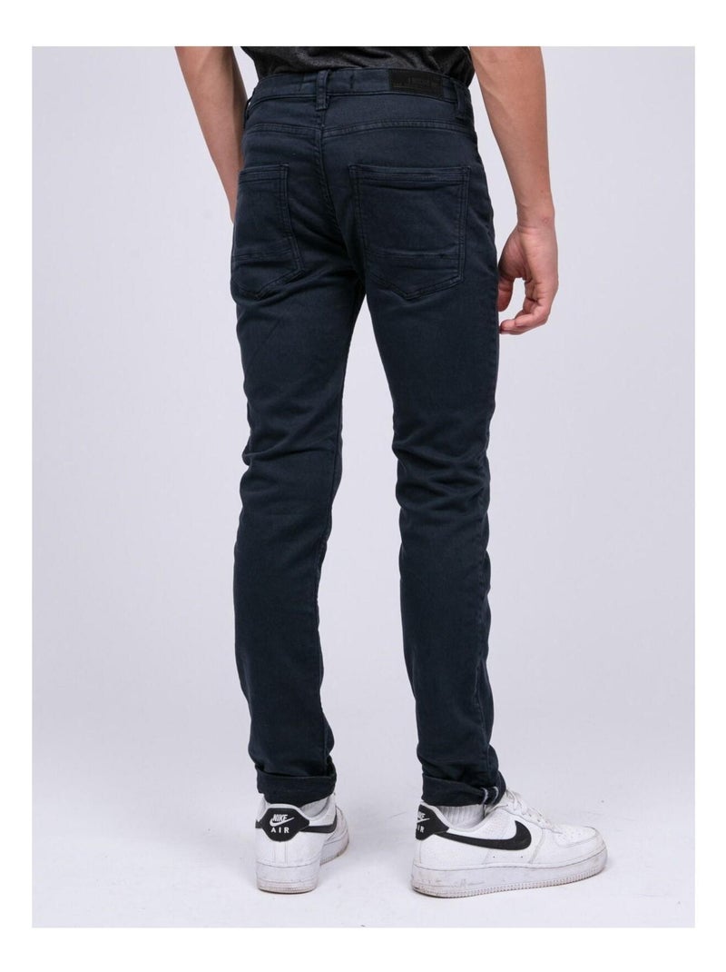 Pantalon 5 poches VAAS garçon Bleu marine - Kiabi