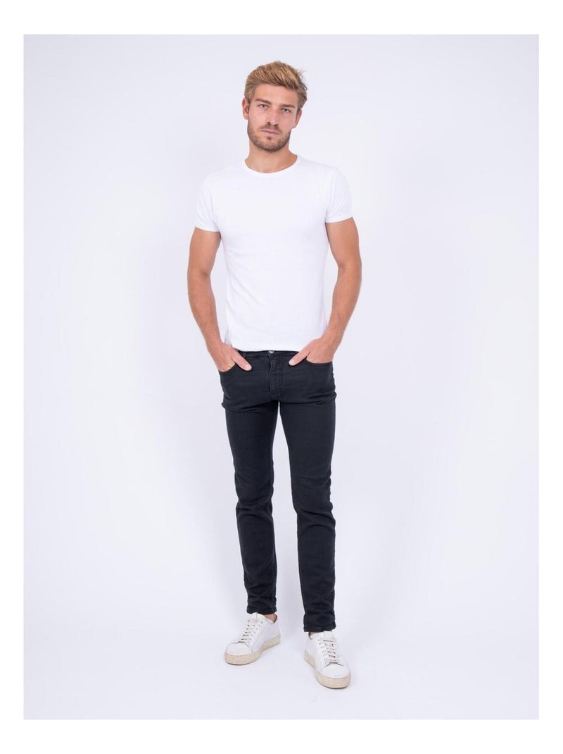 Pantalon 5 poches VAAS Noir - Kiabi
