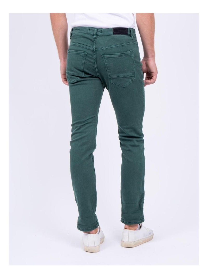 Pantalon 5 poches VAAS Vert foncé - Kiabi