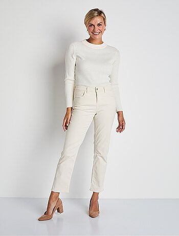 Pantalon 5 poches velours milleraies - Afibel