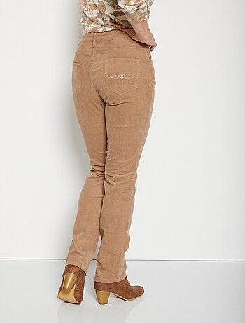 Pantalon 5 poches velours milleraies