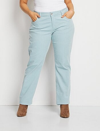 Pantalon 5 poches velours milleraies