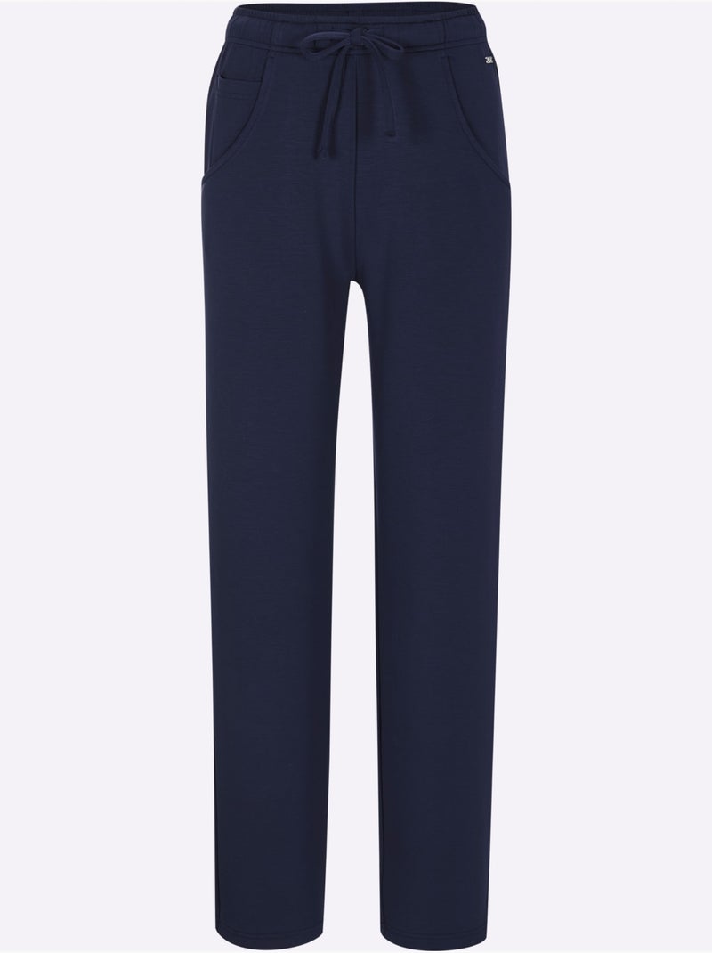 Pantalon 50% Modal (tencel) - Taille Courte - Witt Bleu marine - Kiabi