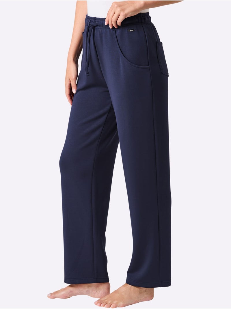 Pantalon 50% Modal (tencel) - Taille Standard - Witt Bleu marine - Kiabi