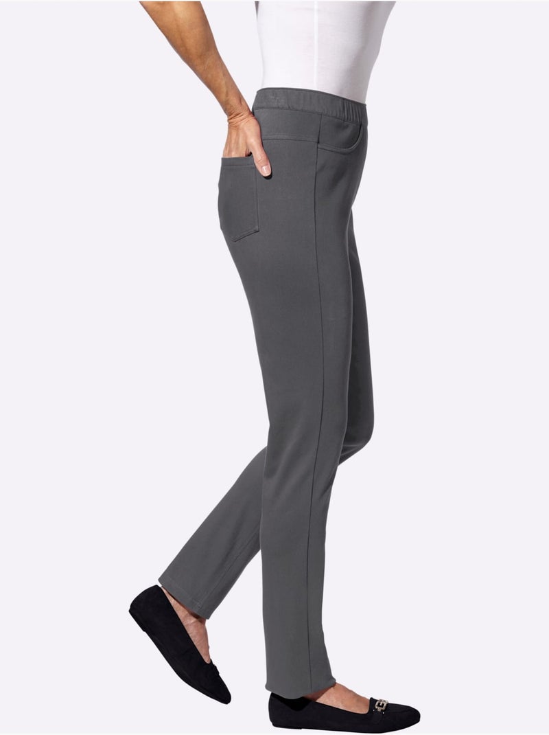 Pantalon 59% coton - taille standard - witt gris anthracite - Kiabi
