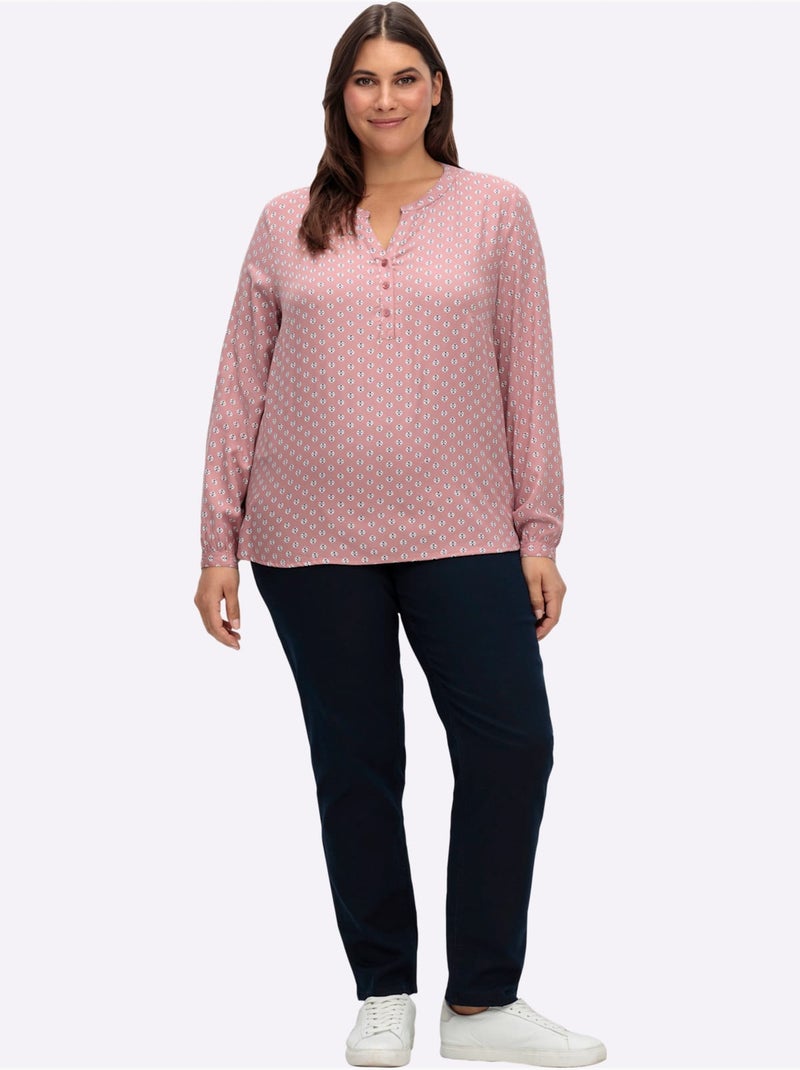 Pantalon 65% Coton - Taille Extra Courte - Witt Bleu marine - Kiabi