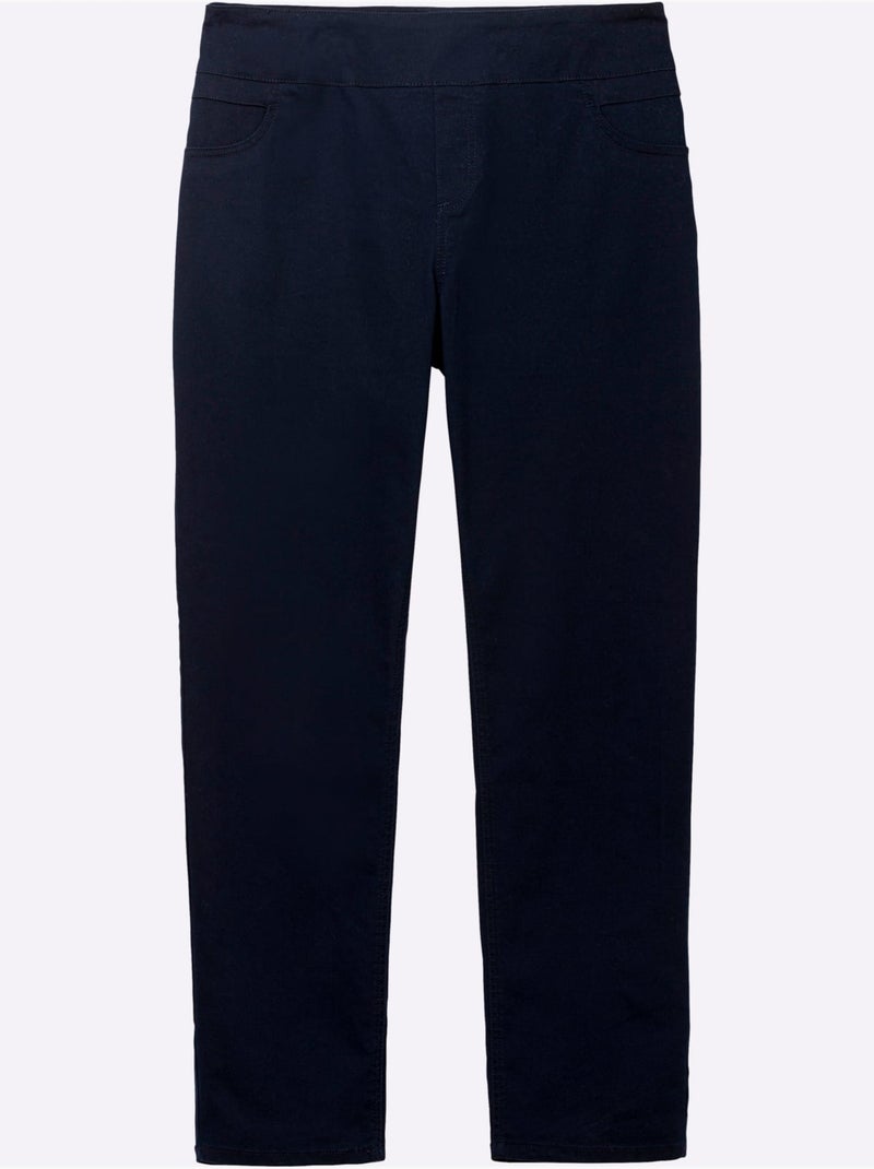 Pantalon 65% Coton - Taille Extra Courte - Witt Bleu marine - Kiabi