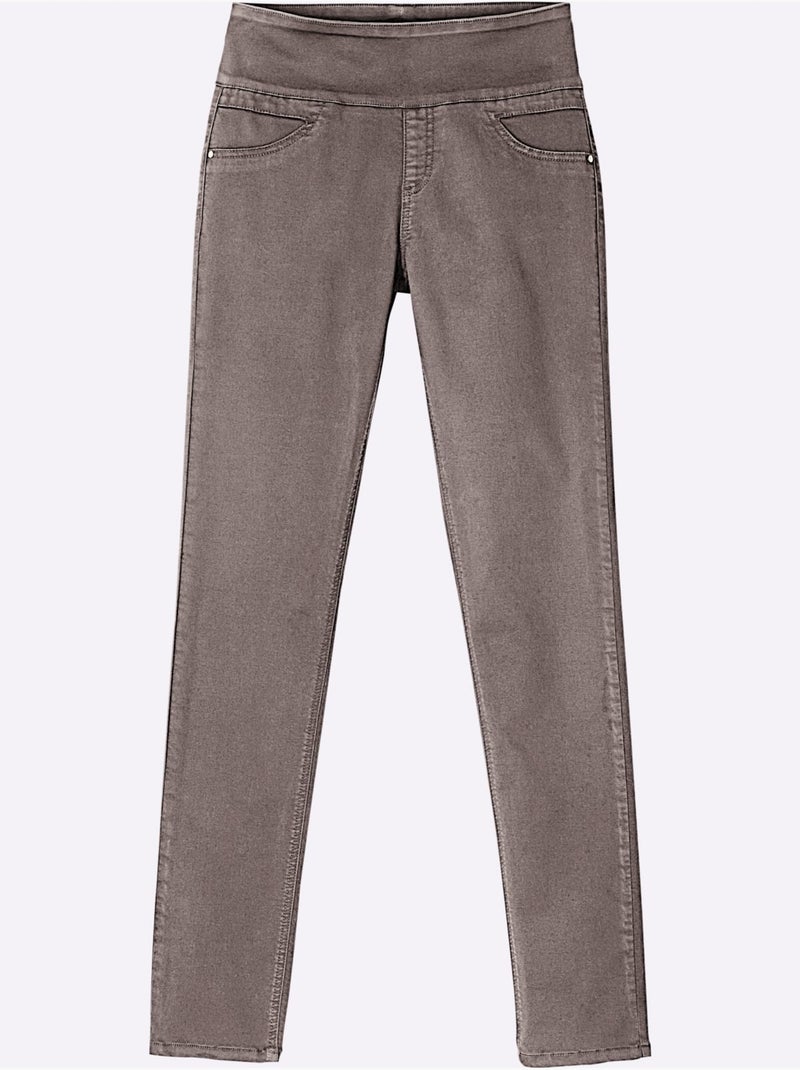 Pantalon 65% Coton - Taille Standard - Witt Gris taupe - Kiabi