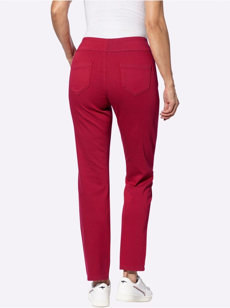 Pantalon 65% Coton - Taille Standard - Witt Rouge - Kiabi