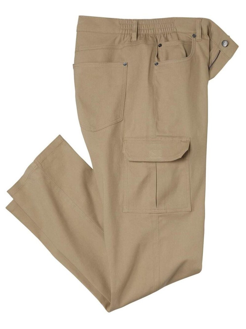 Pantalon 7 poches Taille Semi-Elastiquée - Atlas For Men Beige - Kiabi