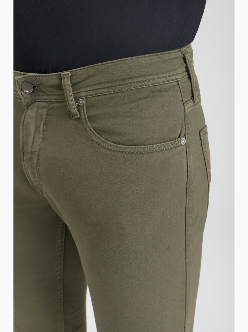 Pantalon 700/11 slim 'Le Temps Des Cerises' Kaki - Kiabi