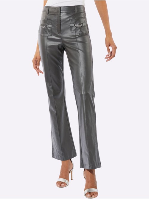 Pantalon 77% Viscose - Taille Courte - helline - Kiabi
