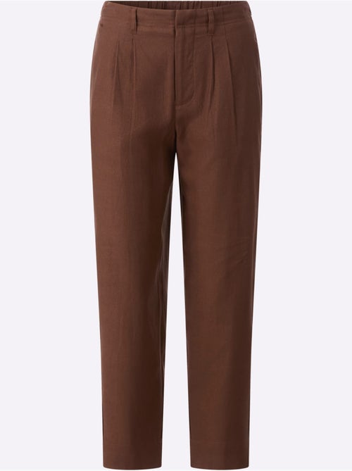 Pantalon 7/8 55% Lin - Taille Standard - Helline - Kiabi Pantalon 7/8 55% Lin - Taille Standard - Helline - Kiabi