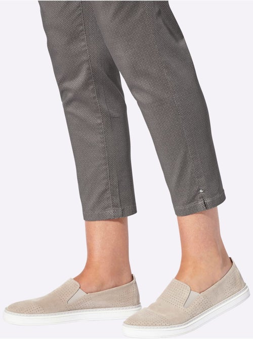 Pantalon 7/8 à 5 poches et motifs imprimés coton - Taille standard - Witt - Kiabi Pantalon 7/8 à 5 poches et motifs imprimés coton - Taille standard - Witt - Kiabi