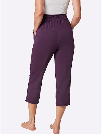 Pantalon 7/8 à ceinture douce avec poches et jambes droites - taille standard - witt