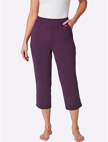 Pantalon 7/8 à ceinture douce avec poches et jambes droites - taille standard - witt