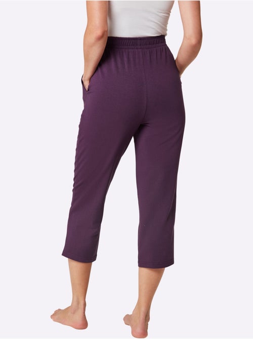 Pantalon 7/8 à ceinture douce avec poches et jambes droites - Taille standard - Witt - Kiabi Pantalon 7/8 à ceinture douce avec poches et jambes droites - Taille standard - Witt - Kiabi