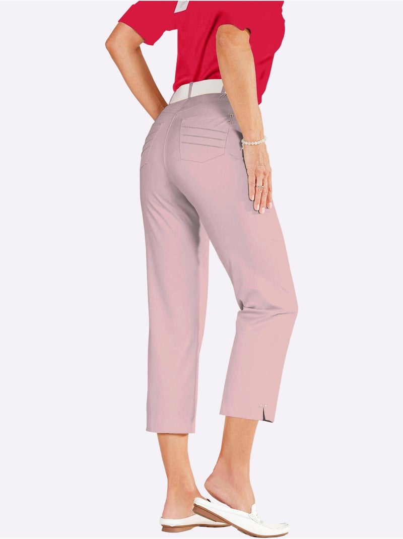 Pantalon 7/8 à ceinture élastique et poches pratiques - taille courte - witt Rose - Kiabi