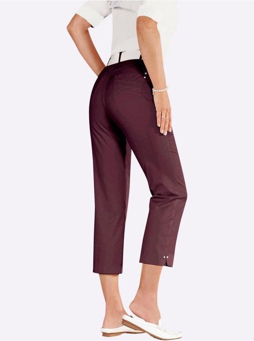 Pantalon 7/8 à ceinture élastique et poches pratiques - taille standard - witt - Kiabi Pantalon 7/8 à ceinture élastique et poches pratiques - taille standard - witt - Kiabi
