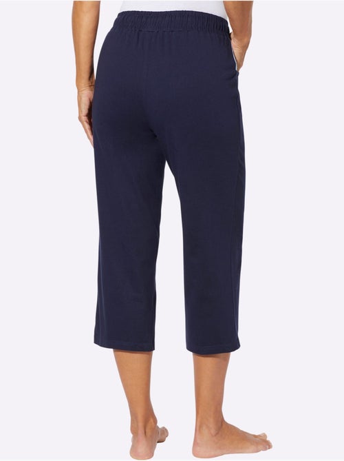 Pantalon 7/8 avec ceinture élastique et poches arrondies - Taille standard - Moda Vilona - Kiabi