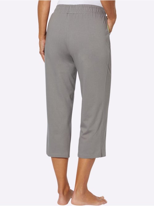 Pantalon 7/8 avec ceinture élastique et poches arrondies - Taille standard - Moda Vilona - Kiabi Pantalon 7/8 avec ceinture élastique et poches arrondies - Taille standard - Moda Vilona - Kiabi