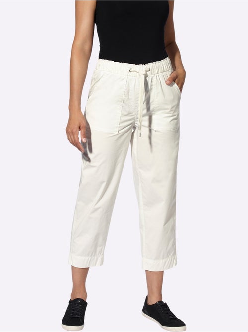 Pantalon 7/8 avec ceinture élastique et poches plaquées - Taille standard - Witt - Kiabi