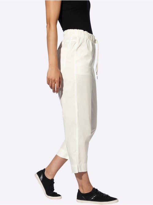 Pantalon 7/8 avec ceinture élastique et poches plaquées - Taille standard - Witt - Kiabi