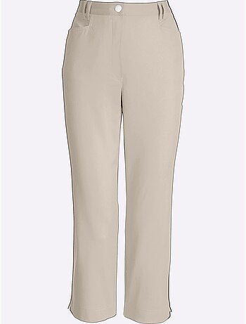 Pantalon 7/8 avec ceinture élastique et poches pratiques - Taille courte - Witt